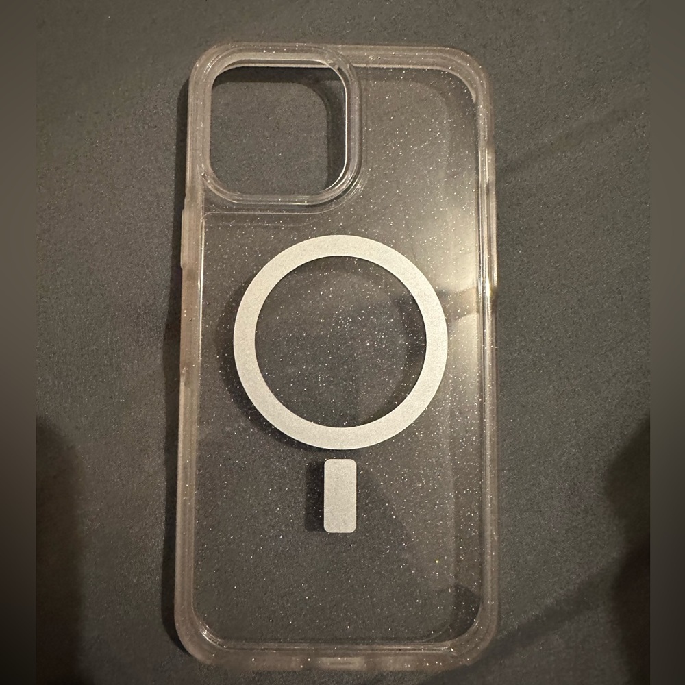 Clear glitter otter box case